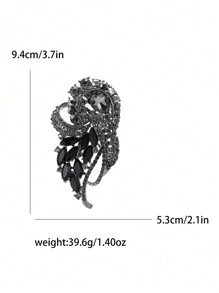 Luxury Crystal Brooch For Women Party Banquet Jewelry Gift Dress Skirt Accessory