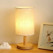 1pc USB Power Cord Simple And Creative Night Light, Modern And Warm Solid Wood Table Lamp, Bedside Lamp For Bedrooms, Birthday Gift, Christmas Gift