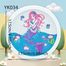 1 件卡通獨角獸鑽石繪畫套件帶框架,diy 貼紙全鑽石簡單玩具材料套裝 - 彩色 - 查看 9