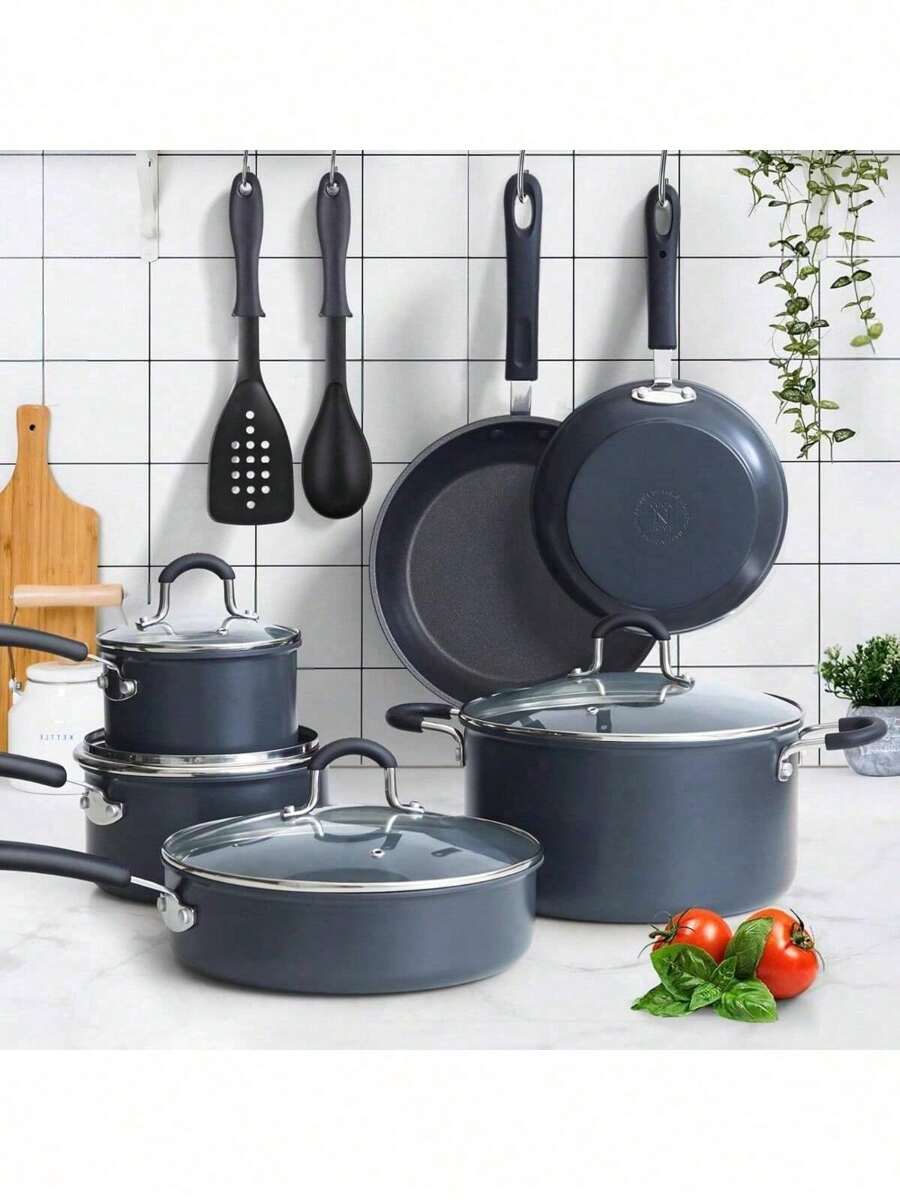 Pots And Pans Set Nonstick Professional Hard Anodized Cookware Sets 12