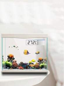 1 pieza Nuevo medidor de temperatura digital inalámbrico con pantalla LCD para acuario - Multicolor - Ver 3