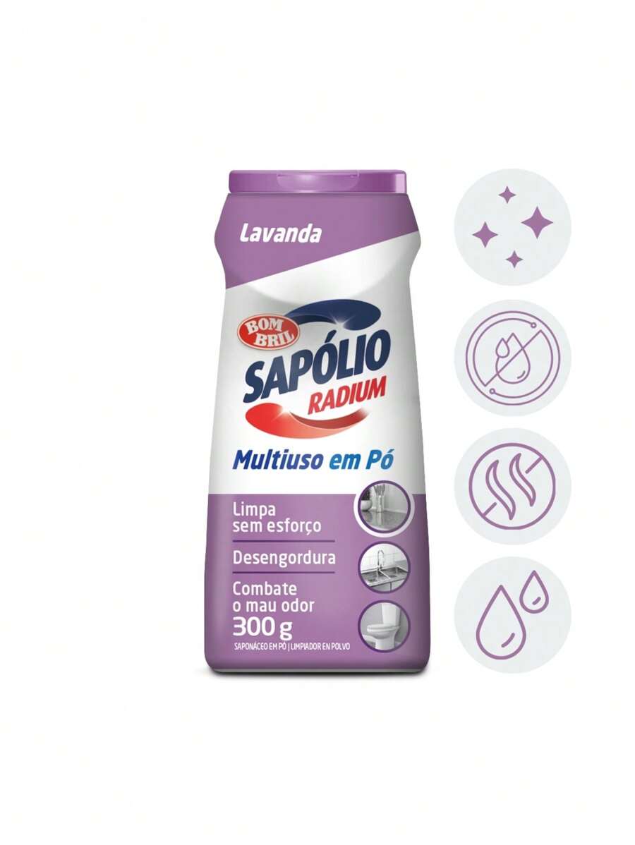 Lavender Soapy Cleaner Powder Sapólio Radium Bombril 300G - 粉狀 - 查看 1