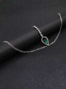 1 chiếc vòng cổ pha lê hình giọt nước thời trang, phụ kiện trang sức cơ thể gợi cảm cho phụ nữ - Nhiều màu - Xem 6