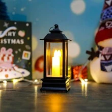 1pc Vintage Decorative Light,  LED Decoration Lantern For Home Decor - Yellow - View 7