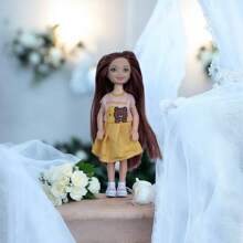 1 peça/2 peças de mini boneca de casal de 14 cm/5,5", acompanha roupas e sapatos de boneca, fantasia de festa para adultos, acessórios para boneca, presente de aniversário, Dia das Mães, presente de Natal, ótimo como lembrancinha de casamento. (Observação: o padrão de algumas roupas pode ser enviado aleatoriamente, mas o estilo é o mesmo.)