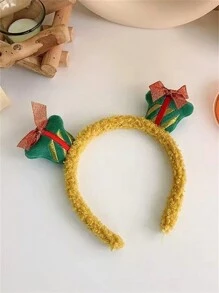 1 Băng đô thời trang nữ thiết kế tối giản hình ông già Noel và tuần lộc, phụ kiện tóc ngày lễ chống trượt đa năng - Nhiều màu - Xem 8