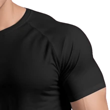 Driifit Mesh T-Shirt For Men, Printed Casual Fashion - 黑色 - 查看 3