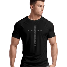 Driifit Mesh T-Shirt For Men, Printed Casual Fashion - 黑色 - 查看 1