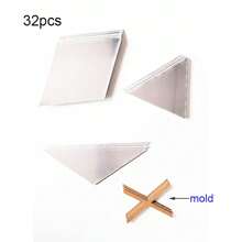 17pcs, 32pcs, 58pcs Removable Acrylic Mirror Decal Wall Stickers Geometrical Art Decorative Diamond Shape Mirror Tiles, Suitable For Home Bedroom Living Room DIY Self-Adhesive Mirror Wall Decals, Decor For Office, School, Dormitory,Stickers,Wall Decal, Vinyl Decal For Home Decorations,Spring Decoration Items Refresh Your Home,Rama Decoration Stickers Gifts Birthday Graduation Wall Decor Room Decor Wall Mirror Mirror For Room Bathroom Decor Living Room Decor