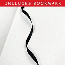 Journal à pois de type Bullet A5 pour la créativité - Cahier à grille de points de 100 g/m², avec 160 pages numérotées et une reliure à plat, idéal pour un usage personnel, les objectifs et l'organisation