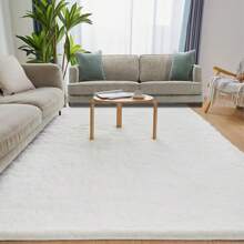Super Fluffy Rug For Bedroom, Modern Shag Area Rugs, Soft And Cozy Plush Carpet For Kids,Girls Boys And Teens Decorations For Living Room Dorm Nursery Classroom - trắng - Xem 2