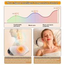 Massager Pillow, Home Neck Massager With Heat, 3D Deep Tissue Kneading Massage Pillow, Neck Massager, Naturally Relieve Neck Pain In Minutes - trắng - Xem 5