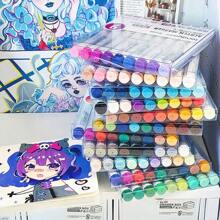 90 màu bút dạ Acrylic, bút dạ Acrylic tối giản màu xanh lá cây, màu da và màu xám dành cho học sinh, vẽ tranh tự làm, vẽ Graffiti, bút màu để vẽ truyện tranh, đồ dùng nghệ thuật chuyên nghiệp - pha trộn màu, chống thấm nước, không lem - 90 màu - Xem 9