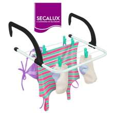 Portable Foldable Steel Clothesline For Apartments, Windows, Doors And Bathrooms Secalux 151040 - 白色 - 查看 2