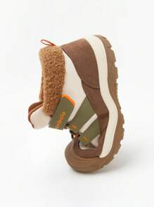 mini bala 男童和女童防水防风保暖内衬跑步鞋 - 咖綠色調 - 查看 6