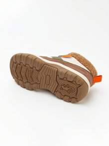 mini bala 男童和女童防水防风保暖内衬跑步鞋 - 咖綠色調 - 查看 3