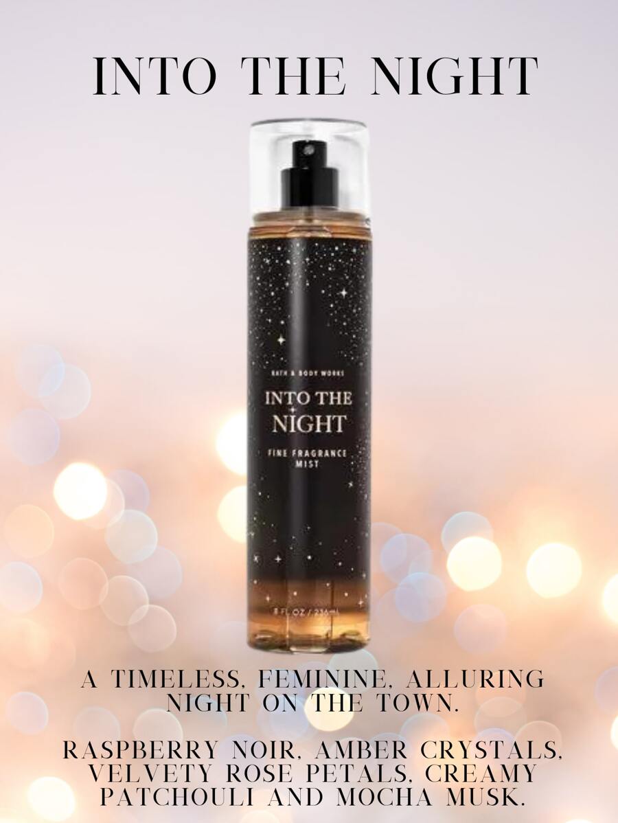 Bath And Body Works Body Spray Body Mist Fragrance - Into the Night - View 1