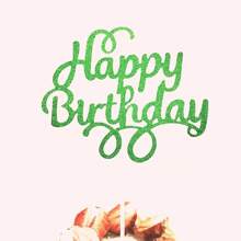 8 件生日快乐蛋糕装饰物、生日派对蛋糕装饰品和用品 - 彩色 - 查看 11