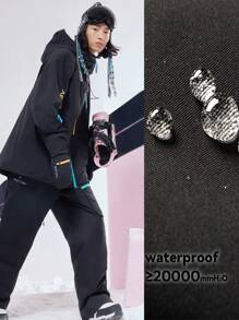 VECTOR MOTION 直筒护膝滑雪裤，加厚，防水，防风，透气，有弹性，单层/双层滑雪装备滑雪服