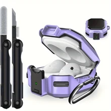 Abschließbare Galaxy Buds Hülle Kollektion - Kompatibel mit Samsung Galaxy Buds Pro 2 2022, Galaxy Buds FE 2023, Buds Pro 2021, Buds 2 2021, Buds Live 2020, beinhaltet Schlüsselanhänger und Reinigungsset