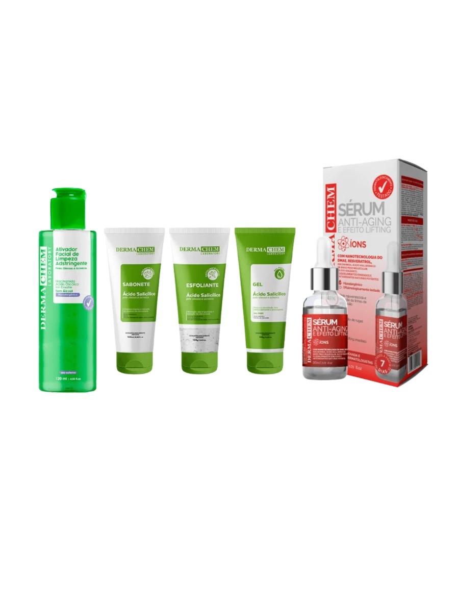 DERMACHEM ANTI-OIL AND SALICYLIC ACID SKIN CARE KIT - 青檸色 - 查看 1