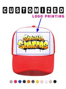 [Customized] 1Pc Unisex Personalized Text Name Logo Image Printed Dad Hat, Summer Sunscreen Baseball Cap, Father's Day Mother's Day Gift, Suitable For Daily Wear