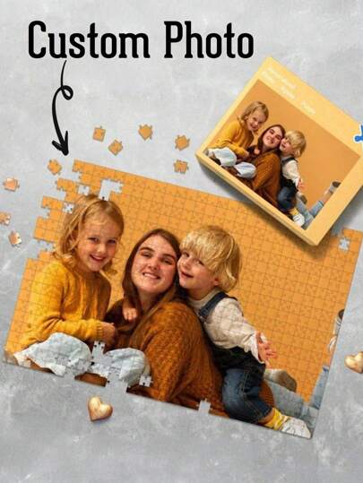 1 st anpassat fotopussel, Anpassat pussel, Personligt pussel 35/150/300/500/1000 bitar, Pussel från ditt foto, Anpassat pussel för vuxna, Fotopussel, Familjeminnen/Män, Babyleksaker, Småbarnsleksaker, Förskoleleksaker, Barnleksaker, Anpassade pussel från foton, Återanvändbar, Utsökt, Bedårande, Färgglad, Söt, Anpassad, Unik, Anpassad, Personlig, Babyleksaker, För årsdagar, För födelsedagar, Mors dag-present, Anpassade klossleksaker och pussel, Hemsök ditt hem