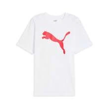 Men's Essentials Big Cat Tee - white/for all time red - View 1