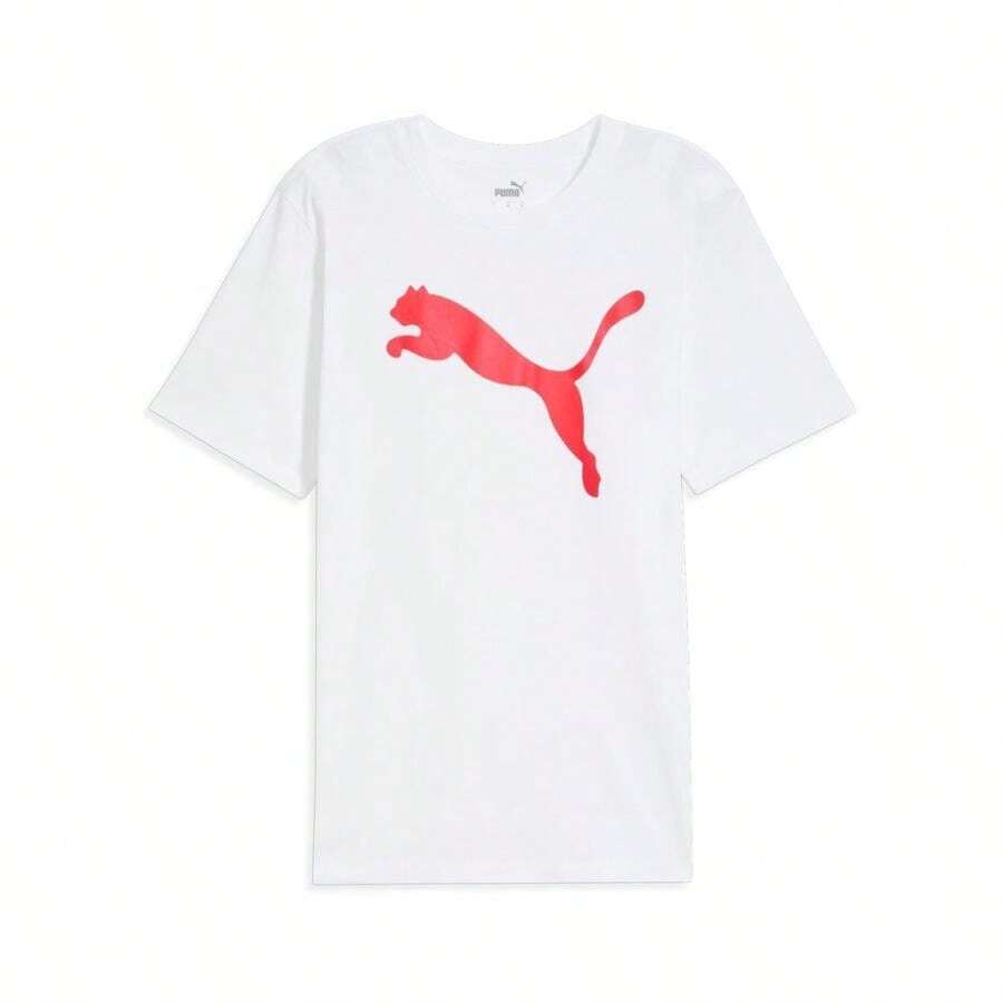 Men's Essentials Big Cat Tee - white/for all time red - View 1