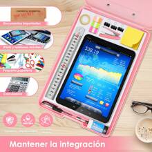 A4 File Organizer Box, A4 Paper Collection And Organization A4 Notepad Folder, Cardboard Paper, Drawing Board, A4 File Board - Pink - View 4