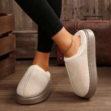 Merking Cozy Women's Memory For Slippers - Plush Lined With Thick Soles - Ideal For Fall & Winter Indoor Wear - 米色 - 查看 8