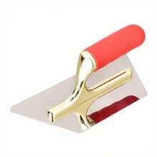 Professional Stainless Steel Putty Knife Set With Red Rubber Handle, Art Paint, Coating, Construction Decoration Tools