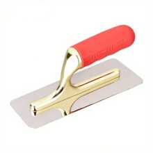 Professional Stainless Steel Putty Knife Set With Red Rubber Handle, Art Paint, Coating, Construction Decoration Tools