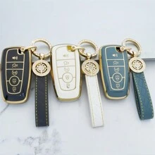 1 件适用于钥匙扣保护套带钥匙扣 TPU 钥匙包全保护套兼容 适用于 2018-2024 适用于 Fusion 适用于 Explorer 适用于 Escape 适用于 F150 适用于 F250 适用于 F350 适用于 F450 适用于 F550 适用于 Edge 适用于 Expedition 防摔防尘钥匙包 - 羅馬數字扣 - 查看 3