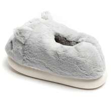 Original Plush Animal Slippers - Comfort And Fantasy At Home - Grey - View 3
