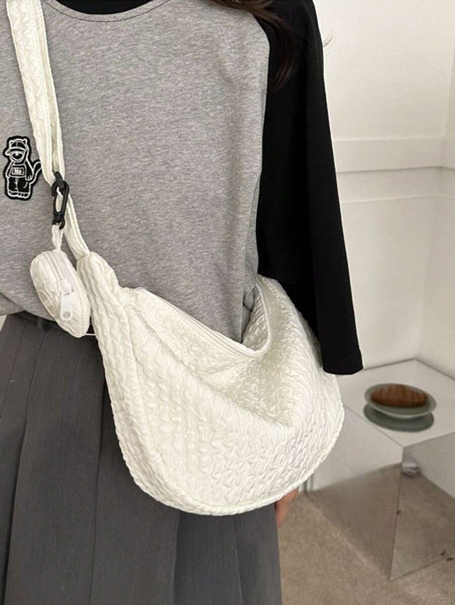 1 chiếc túi đeo chéo đơn giản, giản dị, thời trang mới, thích hợp cho hoạt động ngoài trời, đi làm hàng ngày, du lịch và các dịp khác - Nhiều màu - Xem 1