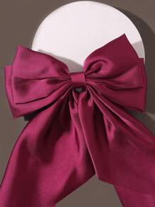 1 件缎面蝴蝶结丝绸发夹，日常发饰情人节情人节发夹发夹爪夹发夹，蝴蝶结，可爱