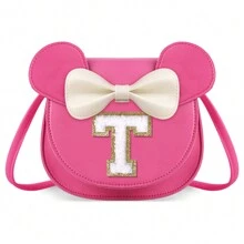 个性化字母钱包，独特钱包，蝴蝶结钱包，小女孩钱包，S码钱包，斜挎包，S码生日礼物，适合2-7岁女孩