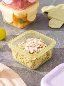 Kit 4 Jars To Store Daily Food Box For BABY Snack 4 Cm Various Colors - 150 ML Random Tamaño Grande (4 botes) - Ver 6