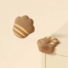 8 件随机款式和颜色儿童安全硅胶桌角防护装置，角度保护器，防撞垫，带粘合剂，猫爪设计 - 彩色 - 查看 5