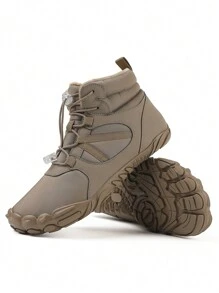 Bottes d'hiver imperméables à doublure thermique pour hommes, bottes de neige confortables pour l'extérieur