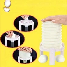 1pc Egg Separator: Ultimate Egg Peeler - Faster And Easier! Hard Boiled Egg Peeler, Multifunctional Creative Kitchen Household Eggshell Removal Tool - Kitchen Gadget For Perfect Egg Peeling - Monivärinen - Näytä 3
