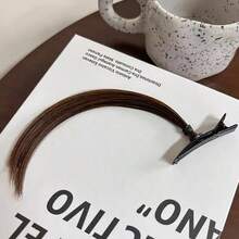 1PC Tóc giả búi không gian cho bé gái, kẹp tóc mini hình móng vuốt trong tóc giả búi rối & tai mèo, phụ kiện tóc giả đính ngọc trai giả, tóc giả búi cao cho bé gái - Nhiều màu - Xem 15