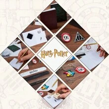 Harry Potter Advent Calendar 2025 Hogwarts Stationery Accessories Christmas Countdown Keyring Snitch Pen Snap Bracelets - Black - View 5