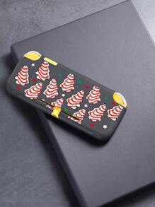 กระเป๋าใส่สายชาร์จและลายต้นคริสต์มาสและดวงดาว 1 ชิ้น/เคสป้องกันคอนโซล Switch เข้ากันได้กับ Nintendo Switch OLED/Switch NS รุ่นแบตเตอรี่ยาวนานขึ้น ขาตั้งในตัว ใส่การ์ดเกมได้สูงสุด 10 ใบ อุปกรณ์ควบคุมเกมพกพา ทนต่อแรงกระแทกและการกดทับ - มัลติคัลเลอร์ - ดู 10