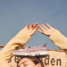 Skechers Slip-On Comfort Loafers With Soft Soles, Velvet Texture Casual Shoes