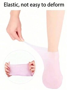 Silicone Moisturizing Relief Socks, 1pair High Elastic Absorption Pressure Socks, Reusable Aloe Socks, Overnight SPA Sock, Anti-Slip Gel Heel Socks For Women Men Dry Skin Dry Feet Rough Skin, Home Foot Care, Use With Your Favorite Lotions, And Creams,Bag,Organizer,Storage