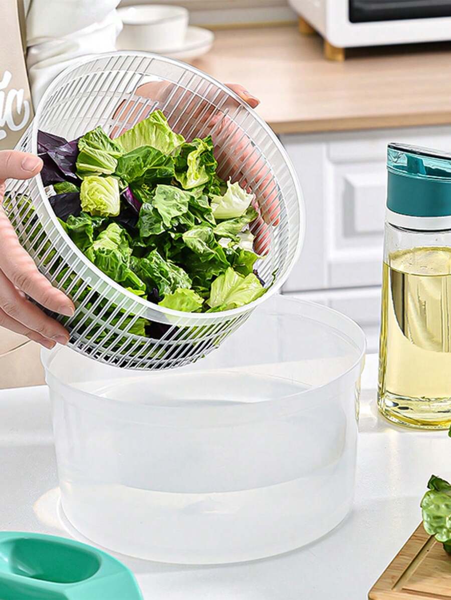 1 máy sấy rau củ, dụng cụ nhà bếp thủ công cỡ lớn để làm salad, được gửi ngẫu nhiên mẫu mới hoặc cũ - Nhiều màu - Xem 1
