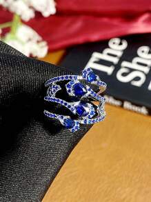 1 Chiếc nhẫn Cubic Zirconia tuyệt đẹp dành cho phụ nữ dùng để trang trí tiệc cưới, kỷ niệm ngày đính hôn, quà tặng ngày lễ tình nhân - 1 # - Xem 6