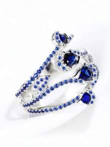 1 Chiếc nhẫn Cubic Zirconia tuyệt đẹp dành cho phụ nữ dùng để trang trí tiệc cưới, kỷ niệm ngày đính hôn, quà tặng ngày lễ tình nhân - 1 # - Xem 7